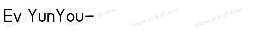 Ev YunYou字体转换